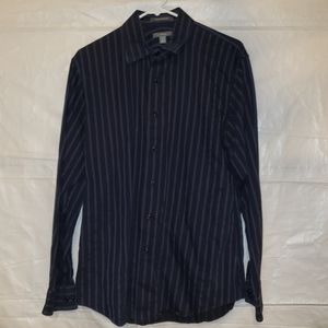 Apt. 9 Blue striped dress shirt